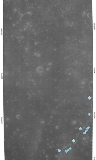 A section Mare Imbrium on the Moon.
